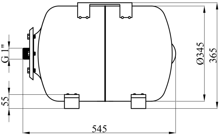 Grandwater PTH50 (CV028368) Габаритные размеры