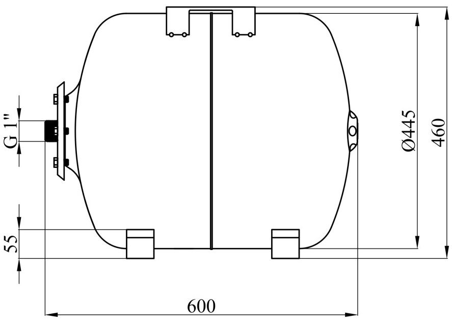 Forwater PTH80 (CV010642) Габаритные размеры