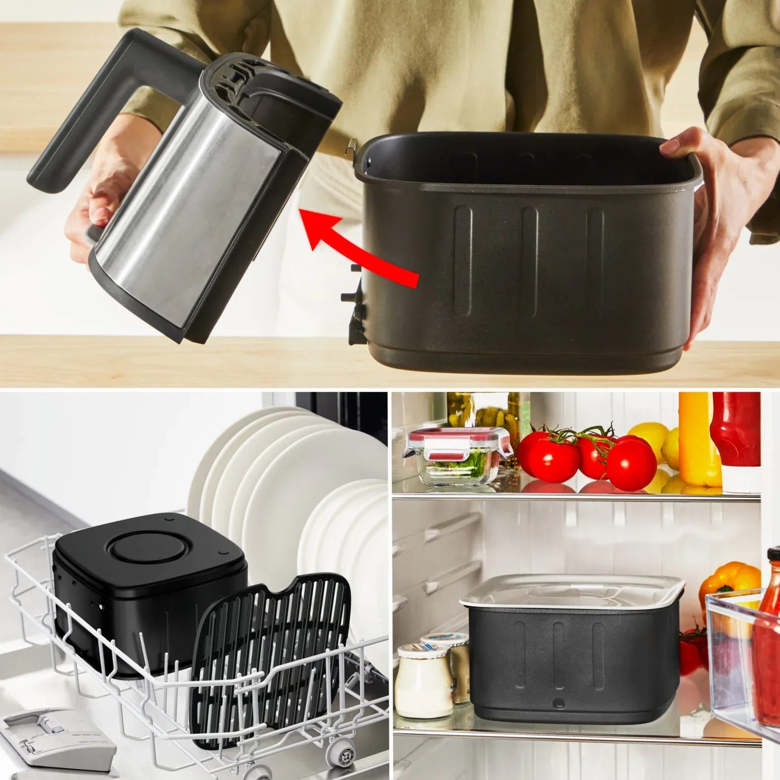 Мультипечь Tefal Easy Fry Silence Smart EY572DE1 инструкция - изображение 6