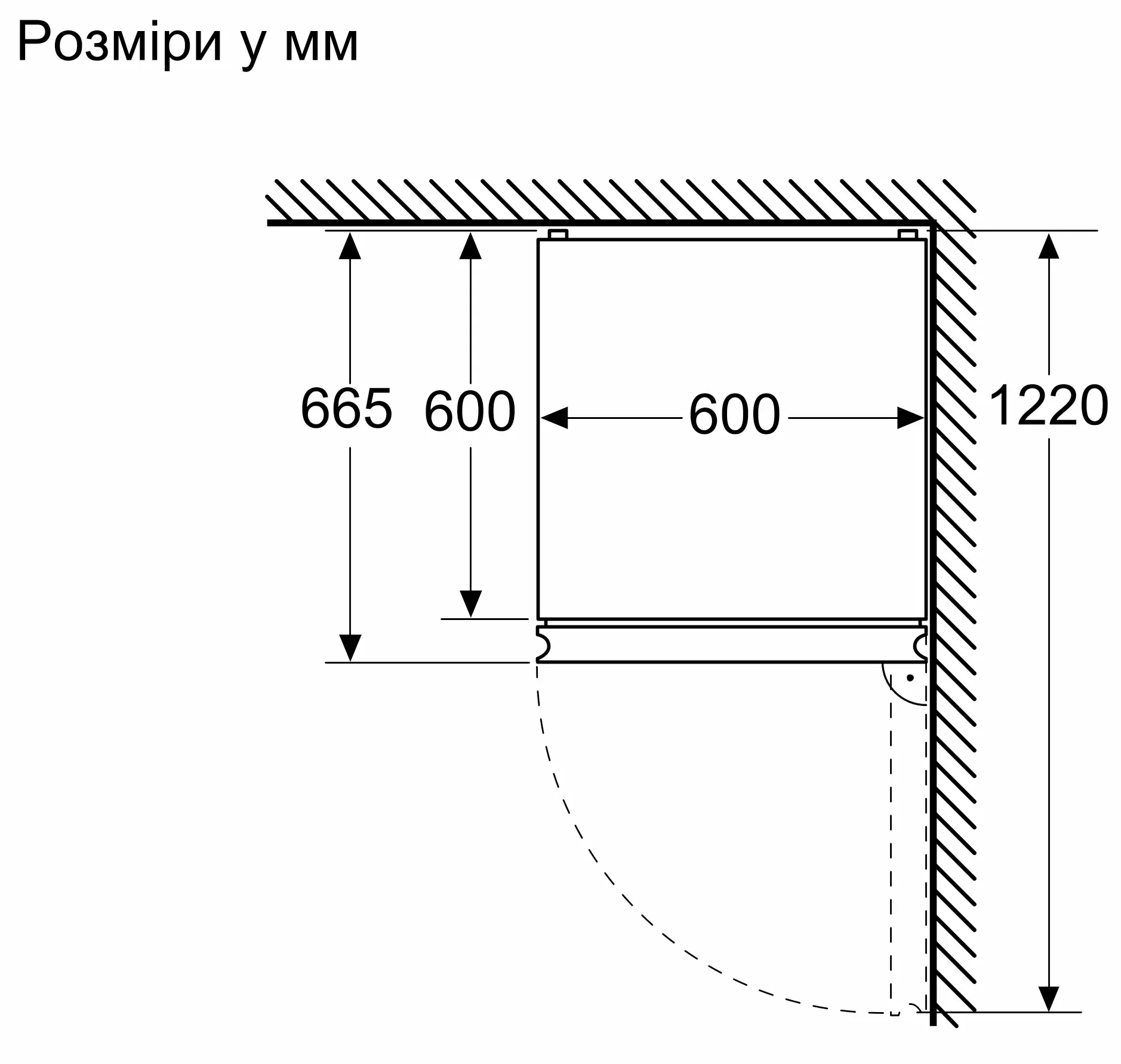 Siemens KG39NSBBF Габаритные размеры