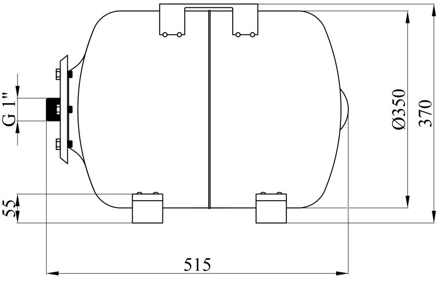 Forwater PTH50SS (CV012961) Габаритні розміри