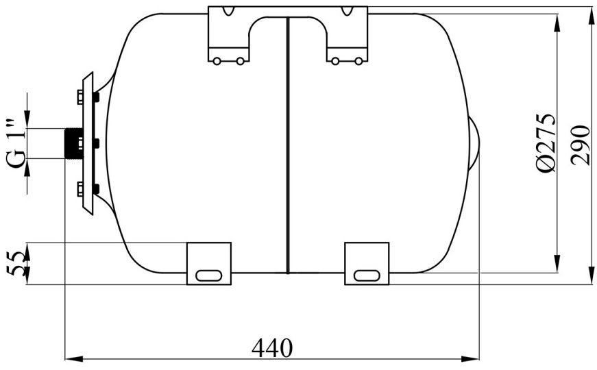 Pumpman PTH24 (CV033683) Габаритні розміри