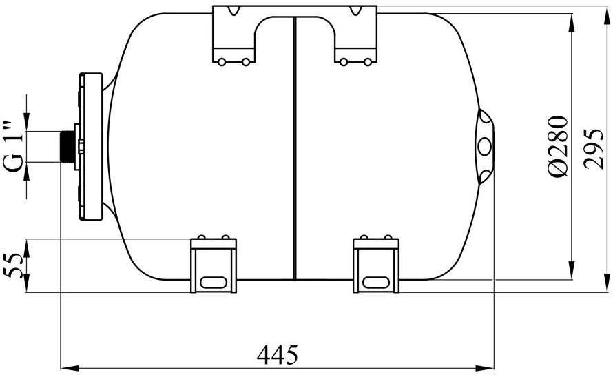 Pumpman PTH24P (CV035935) Габаритні розміри
