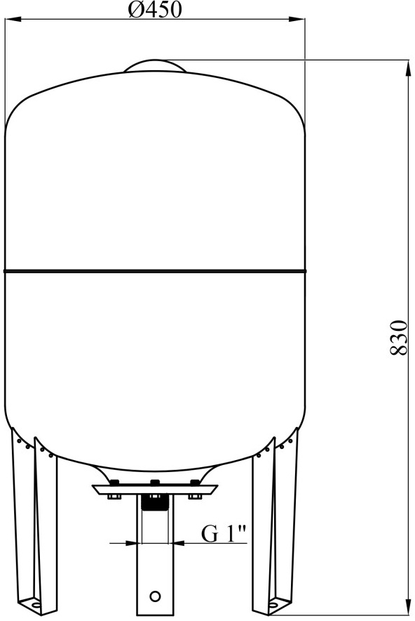 Pumpman VT 100 (CV029998) Габаритные размеры
