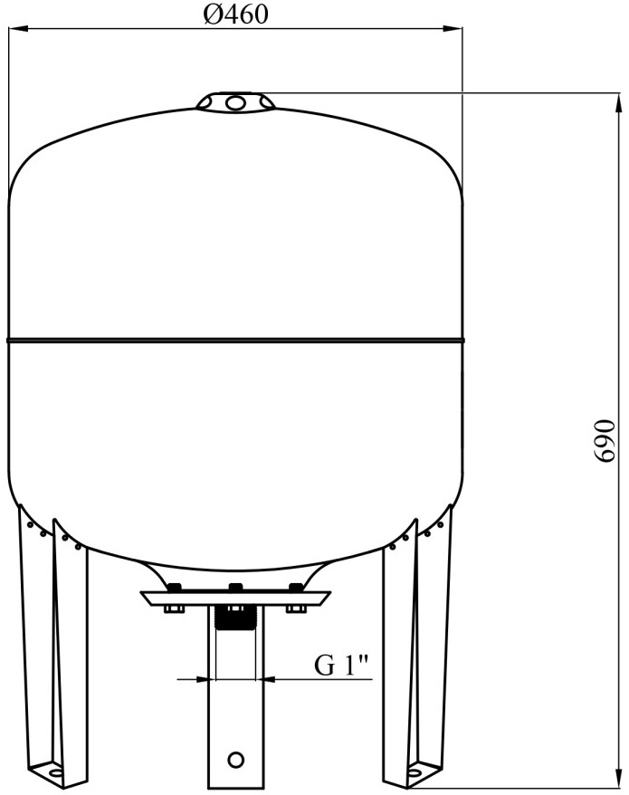 Pumpman VT 80 (CV029997) Габаритні розміри