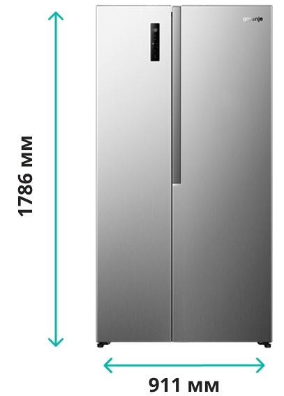 Gorenje NRS917E41X Габаритные размеры