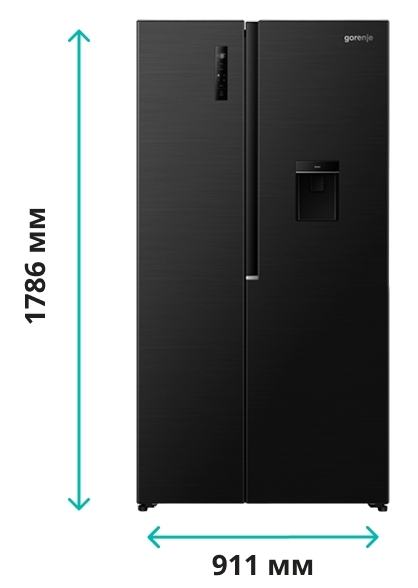 Gorenje NRS917E41BXWD Габаритные размеры