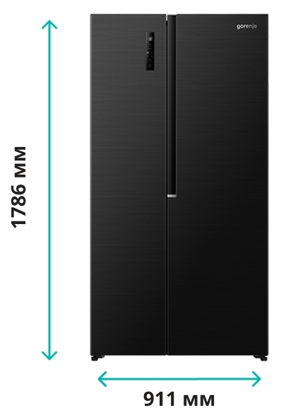 Gorenje NRS917E41BX Габаритные размеры