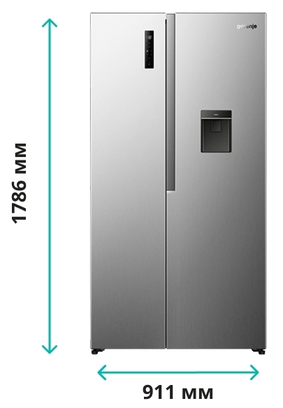 Gorenje NRS917E41XWD Габаритні розміри