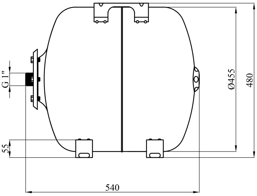 Pumpman COS 80 (CV030770) Габаритные размеры