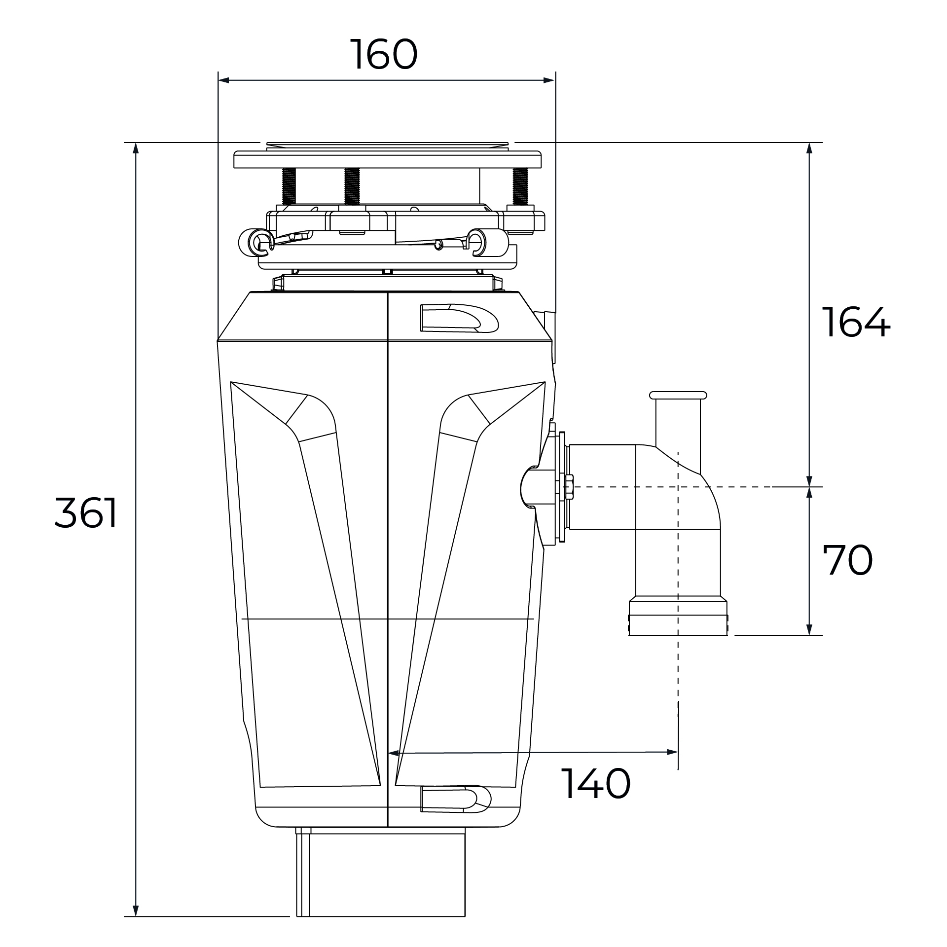 Teka TRS 520 Габаритные размеры