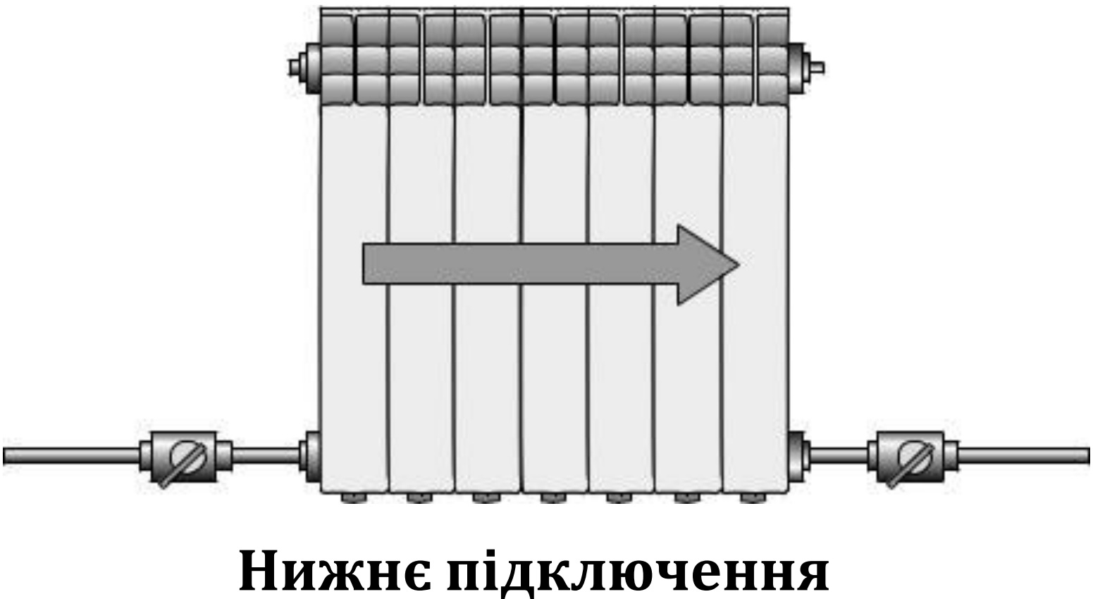 Радиатор для отопления Mirado 300/100 BM, нижнее подключение (10 секций) отзывы - изображения 5