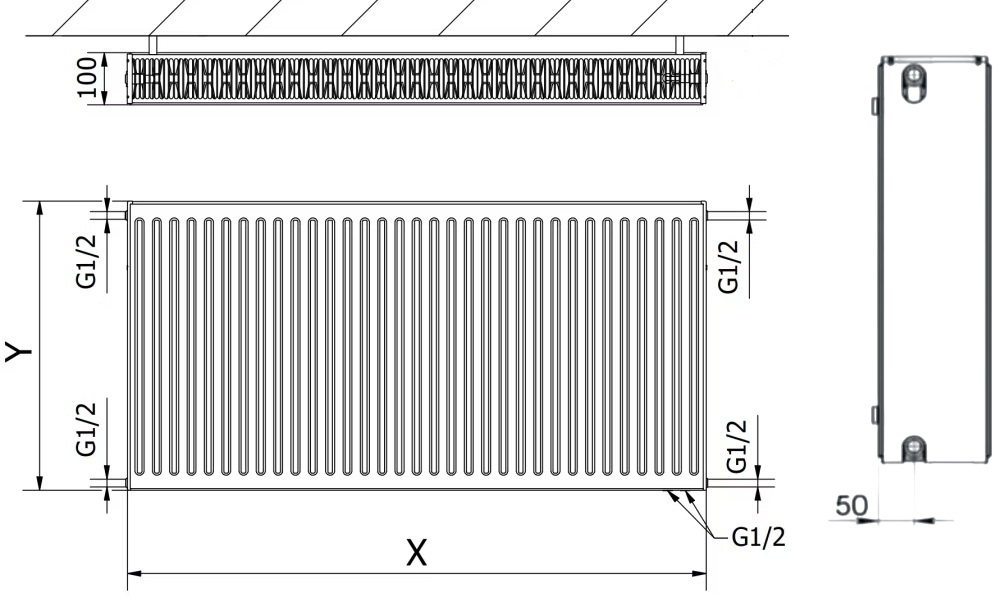Terra Teknik 33VK 200x900 (6546747) Габаритные размеры