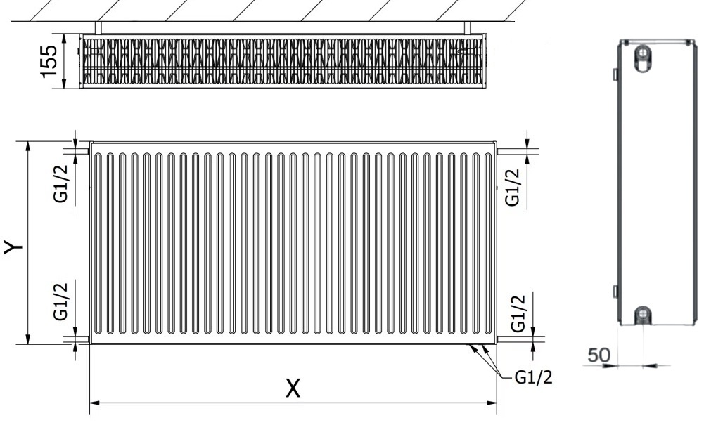 Terra Teknik 33VK 500x1000 (6544631) Габаритные размеры