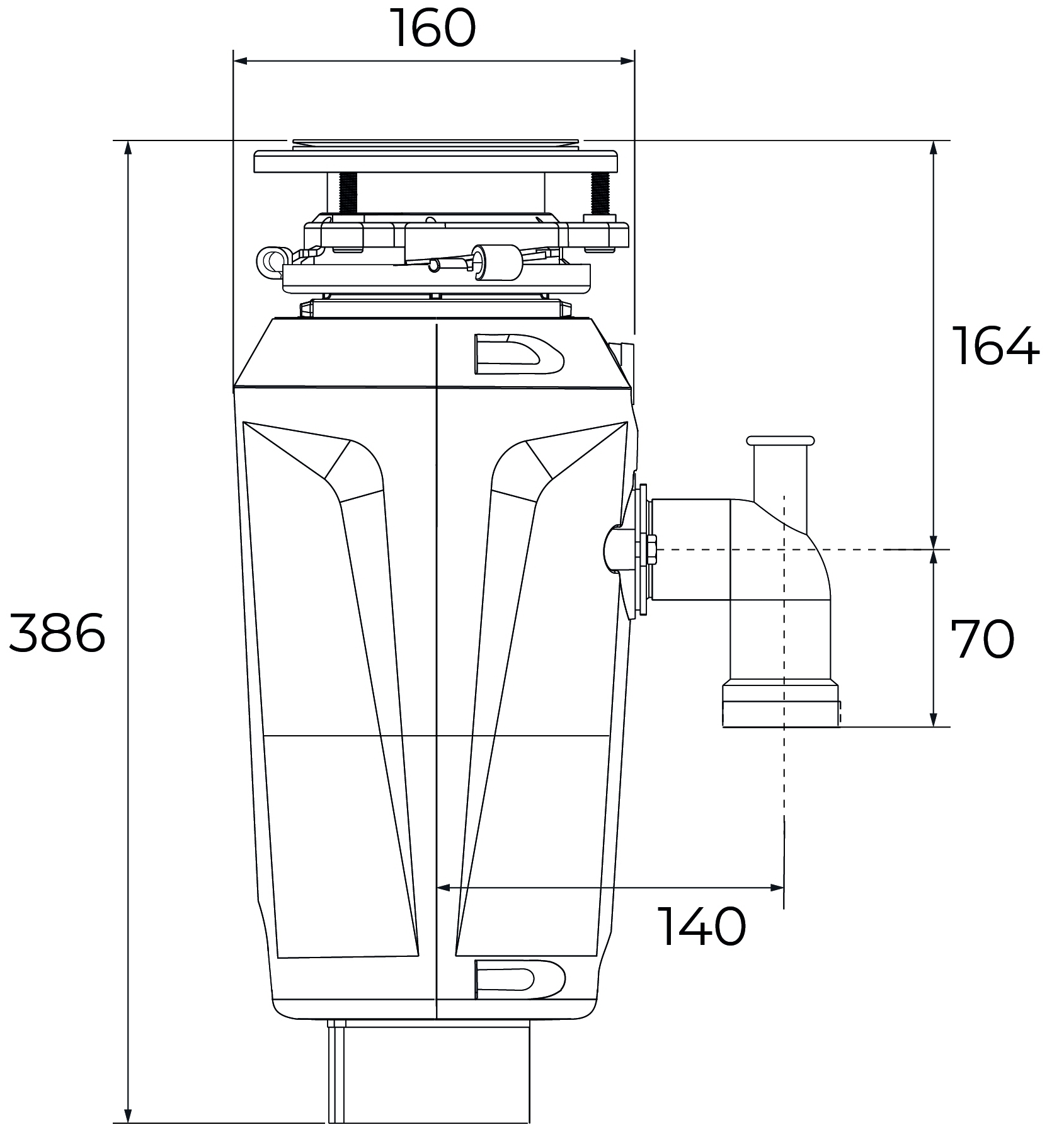 Teka TRS 720 Габаритные размеры