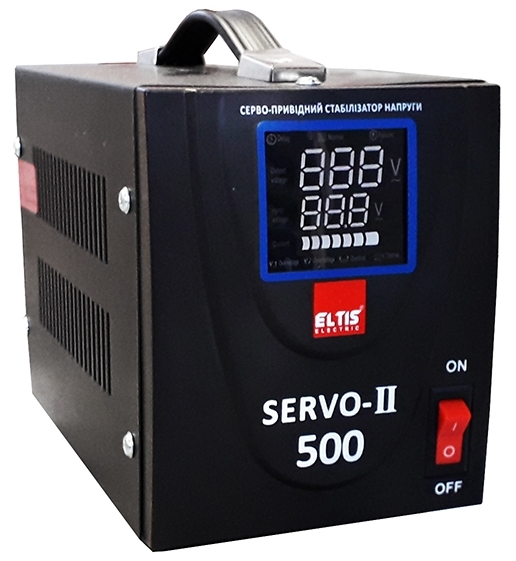 Стабілізатор для комп'ютера Eltis Electric Servo-II-SVC- 500VA Led