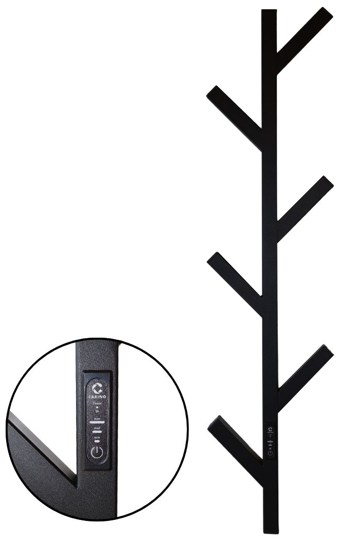 Рушникосушка Carino Albero 1000x270 Black Matte (AL1030FBM) ціна 6500 грн - фотографія 2