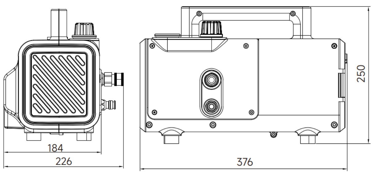Wipcool C28T Габаритные размеры