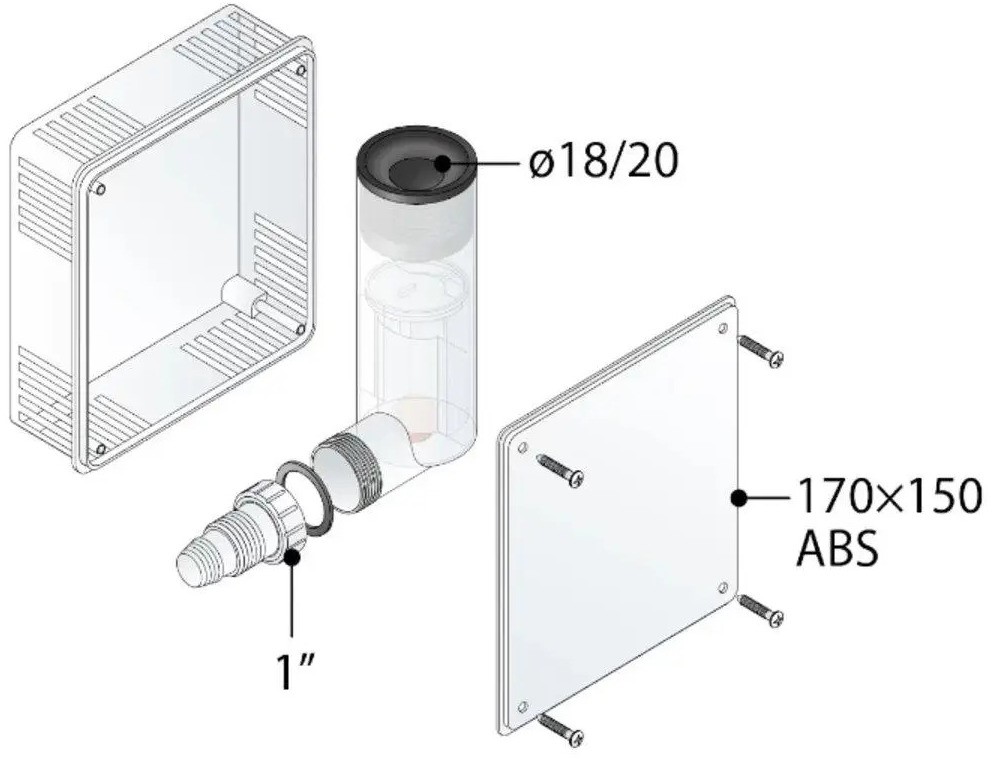 Сифон для дренажу Anser Box ціна 1230 грн - фотографія 2