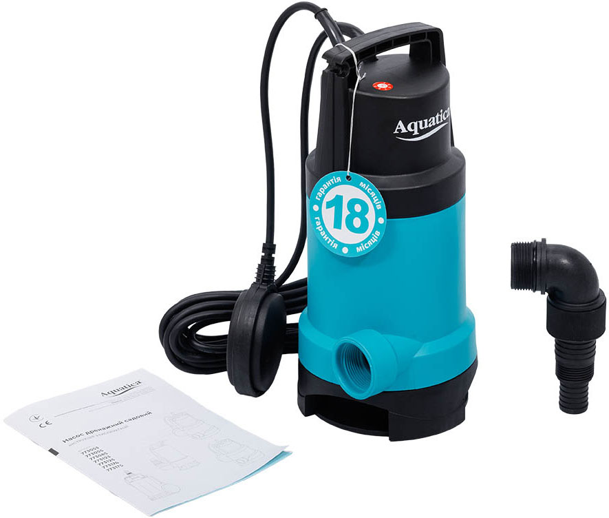 Насос дренажний Aquatica 0.55кВт Hmax 8м Qmax 180л/хв (773174)