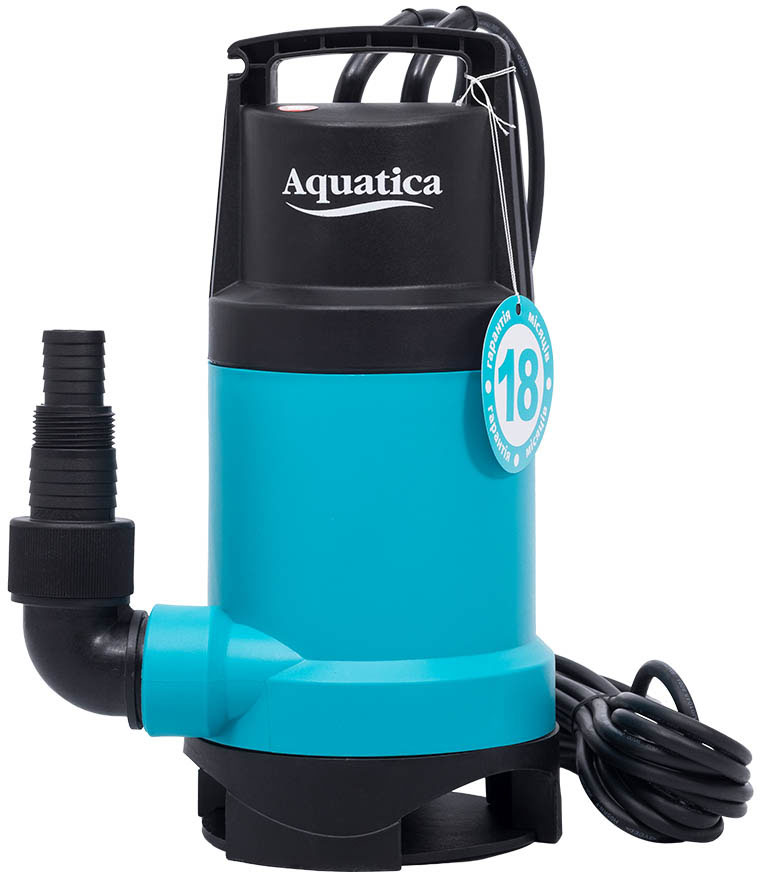 Насос дренажный Aquatica 0.75кВт Hmax 9.5м Qmax 220л/мин (773175) цена 2256 грн - фотография 2