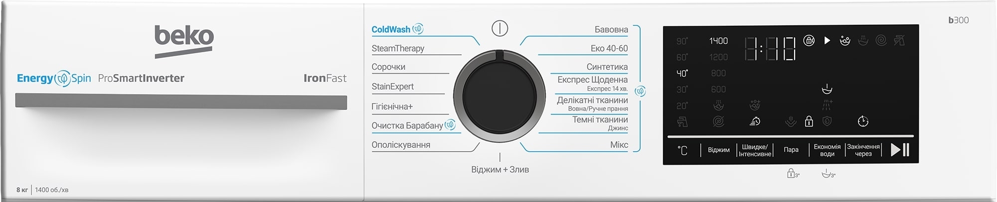 Пральна машина Beko BM3WFSU48415WB огляд - фото 8