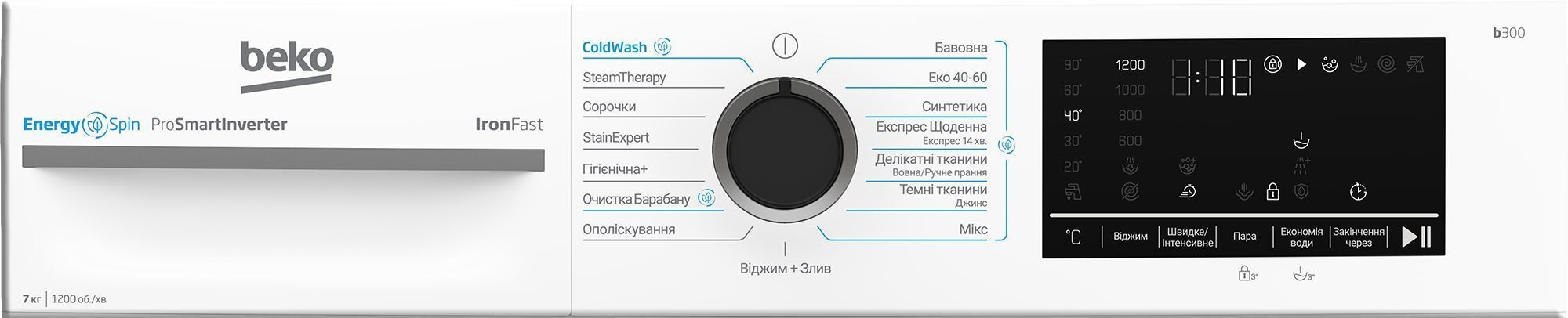 Пральна машина Beko BM3WFSU47215WB огляд - фото 8