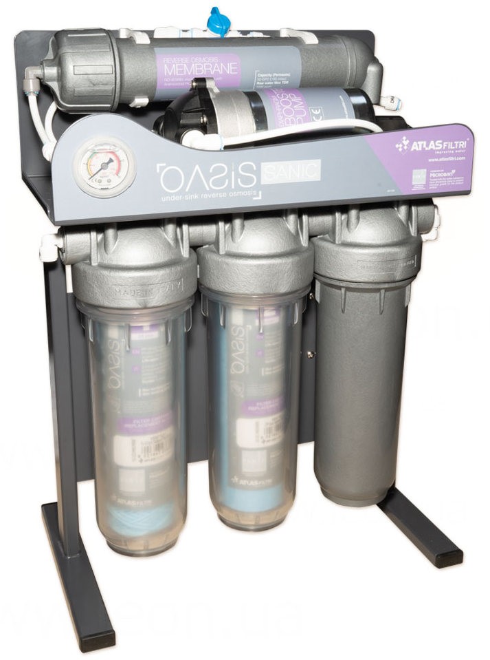 Фільтр для води Atlas Filtri Oasis DP-F Sanic Pump 50 GPD (SA6075350) ціна 32623 грн - фотографія 2
