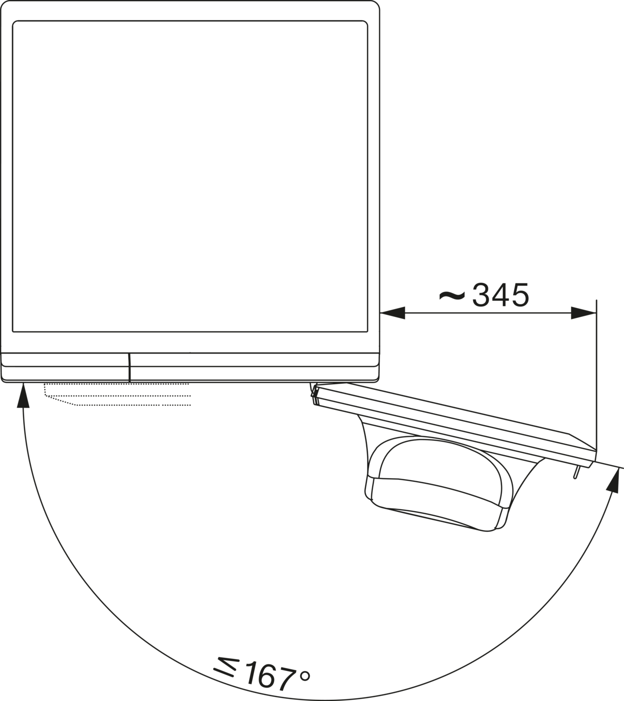 Miele WEI 865 WPS Габаритні розміри