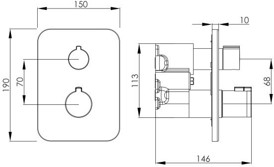 Imprese Bilovec f04600906AB Габаритные размеры