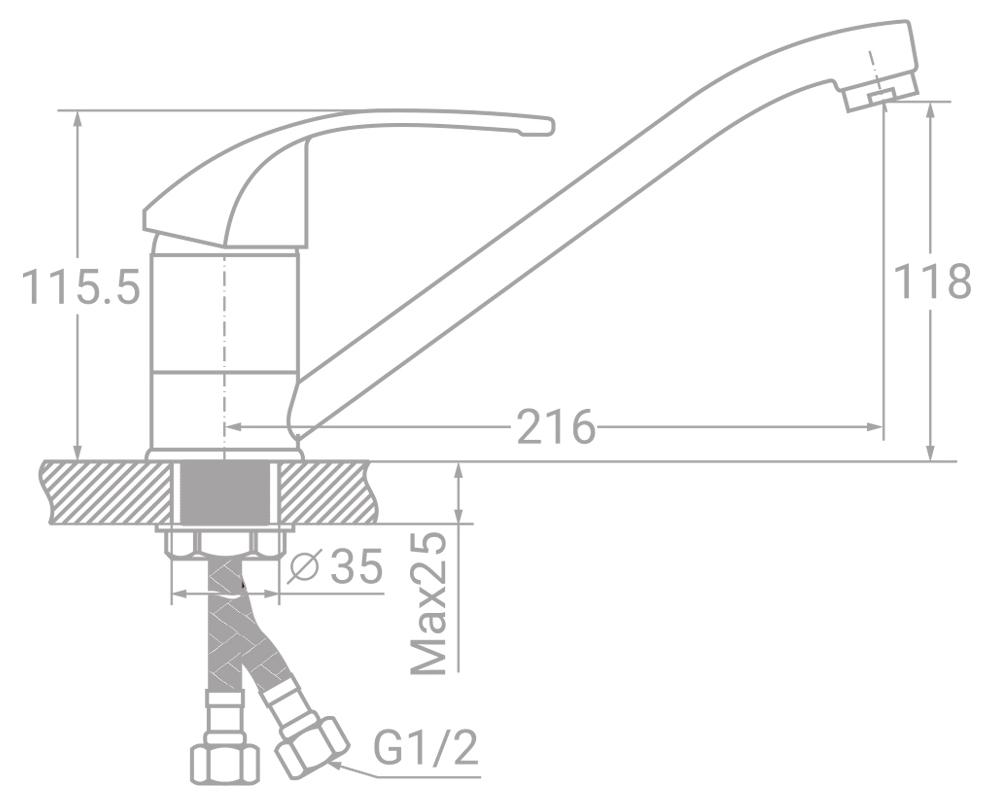 TAU SM-1B244C (9843110) Габаритные размеры