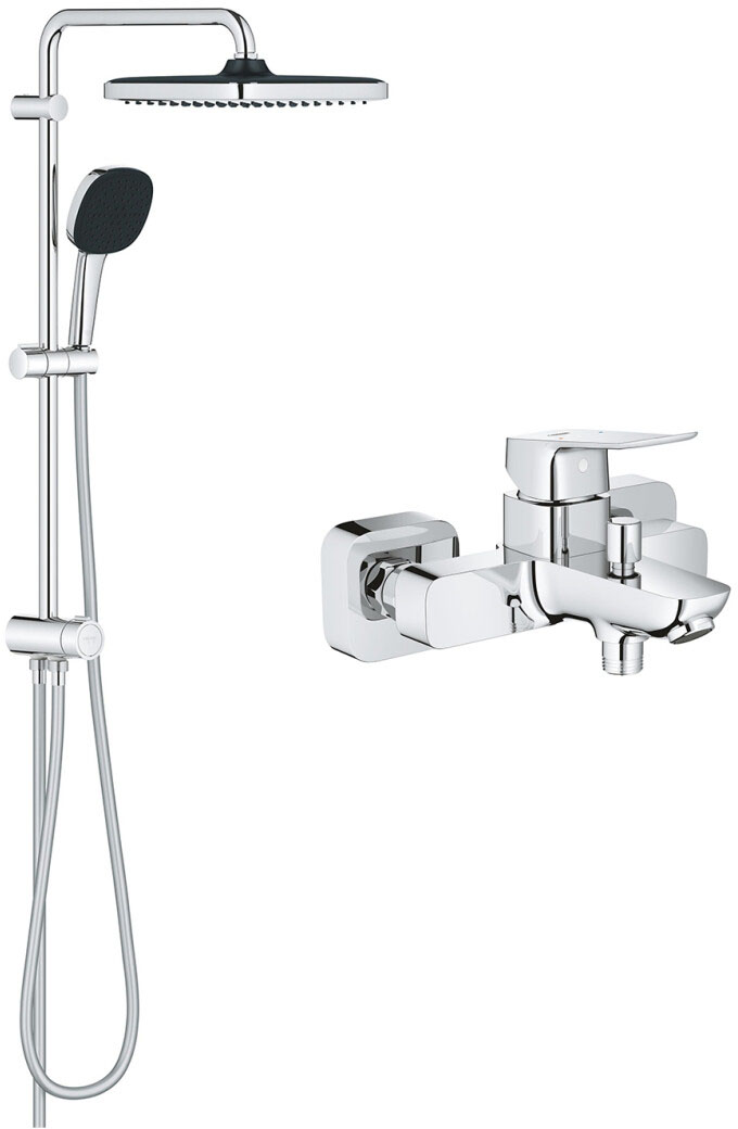 Набір змішувачів Grohe Dice з Flex Vitalio Comfort 250 Cube UA203170101