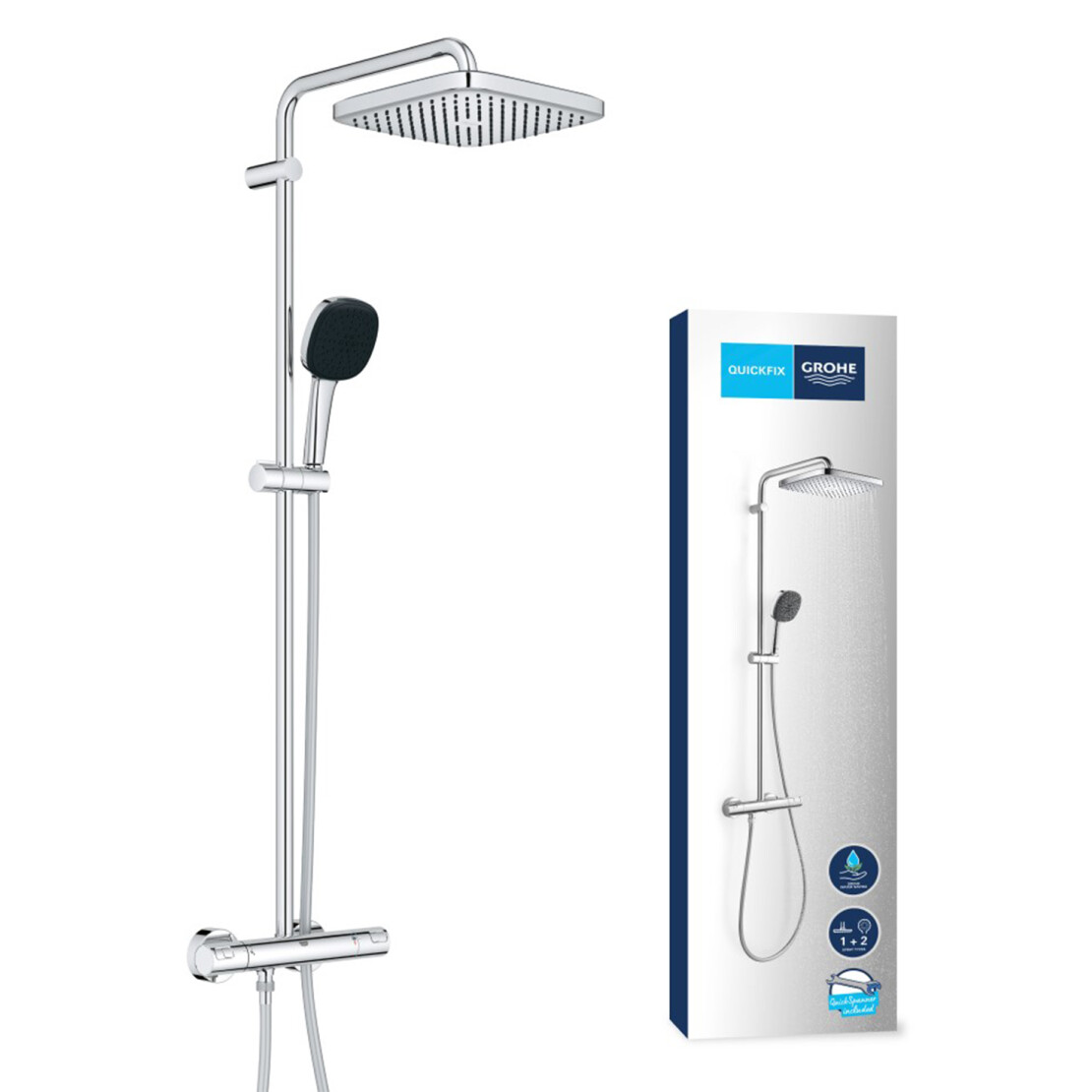 продаємо Grohe Dice з QuickFix Vitalio Comfort Cube UA203101TM в Україні - фото 4