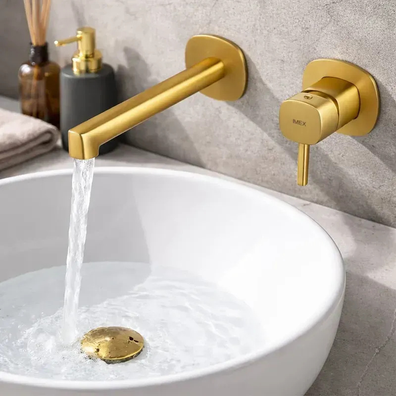Смеситель для умывальника Imex Toscana Brushed Gold GLT064/OC цена 10770 грн - фотография 2