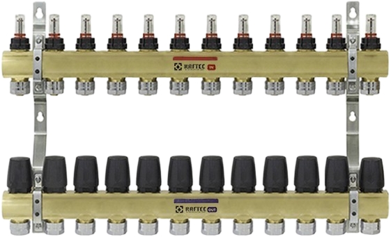 Распределительный коллектор Raftec LCR-1.12, 1"х3/4"ЕК