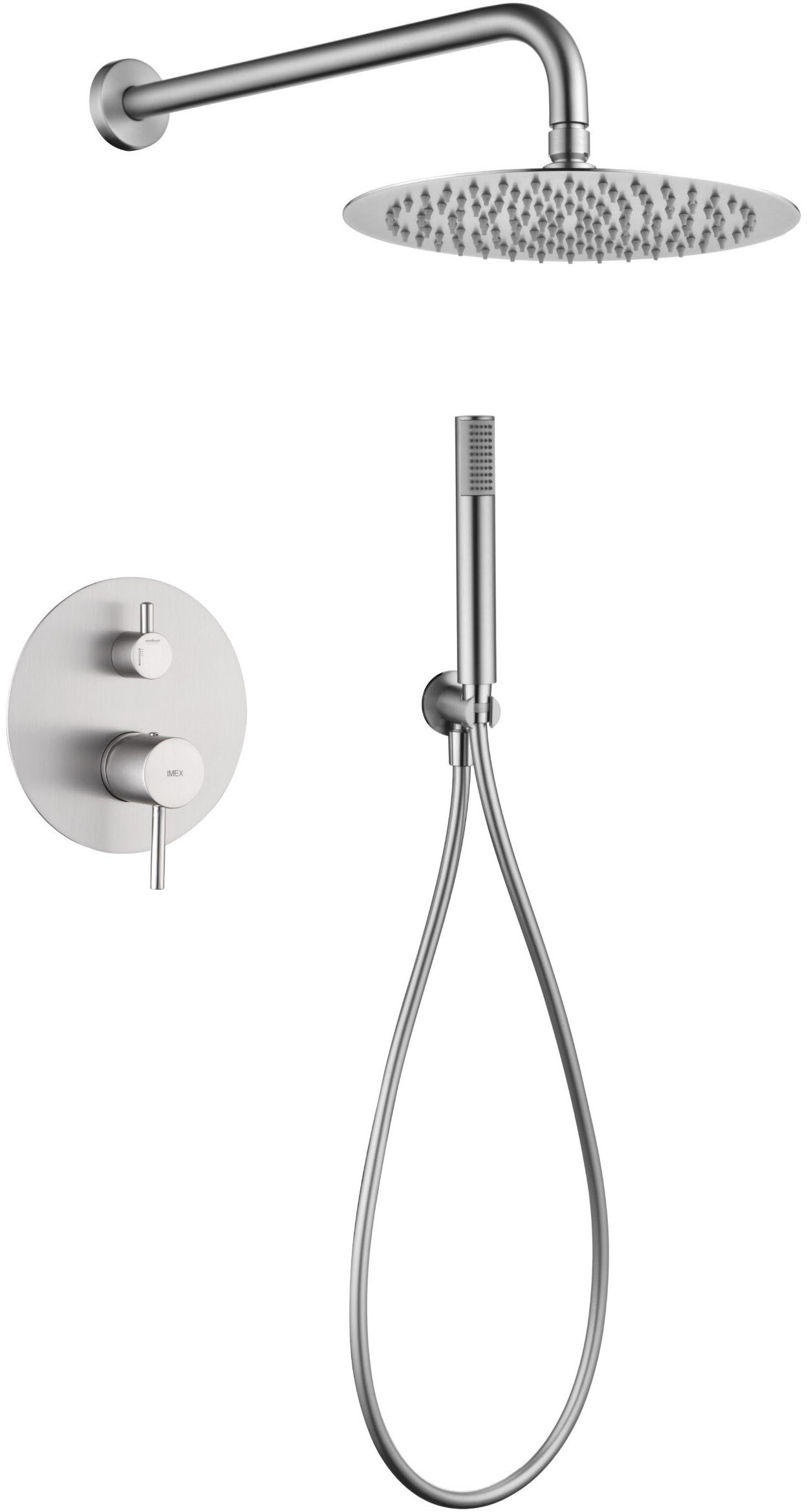 Набір для душу Imex Monza Brushed Nickel GPM039/NQ