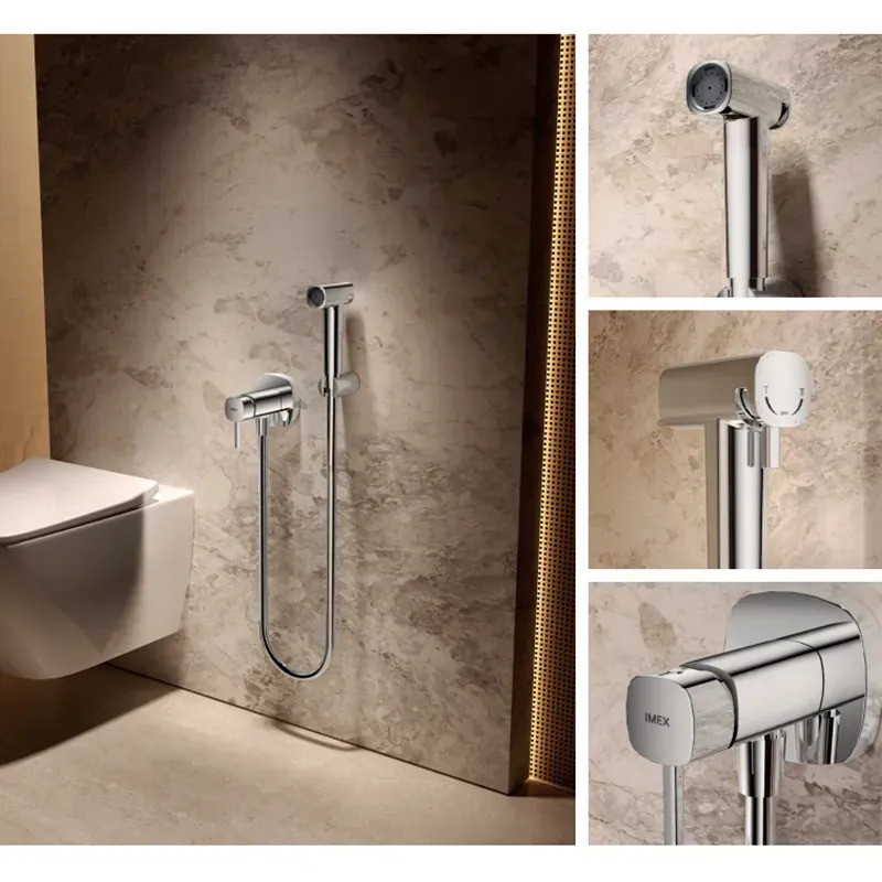Гігієнічний душ зі змішувачем Imex Toscana Chrome RDT064 ціна 9620 грн - фотографія 2