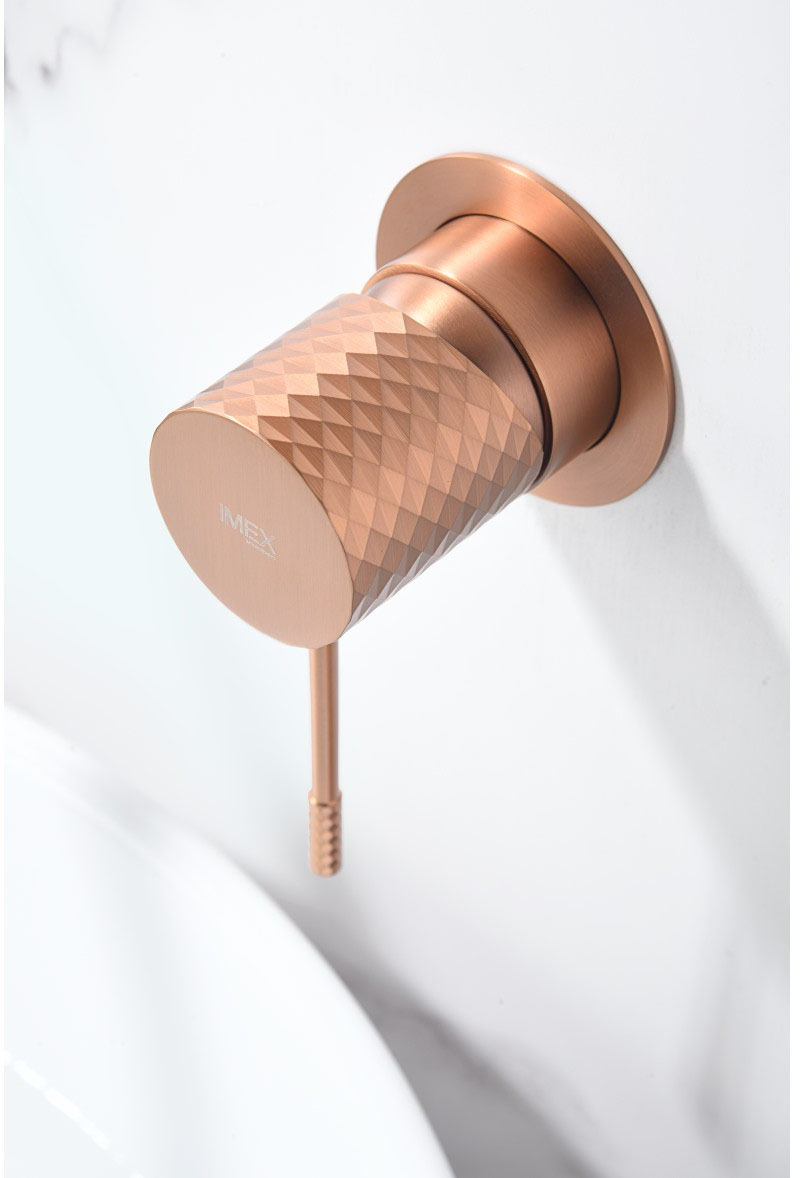 в продаже Смеситель для умывальника Imex Genova Brushed Rose Gold GLG053/ORC - фото 3