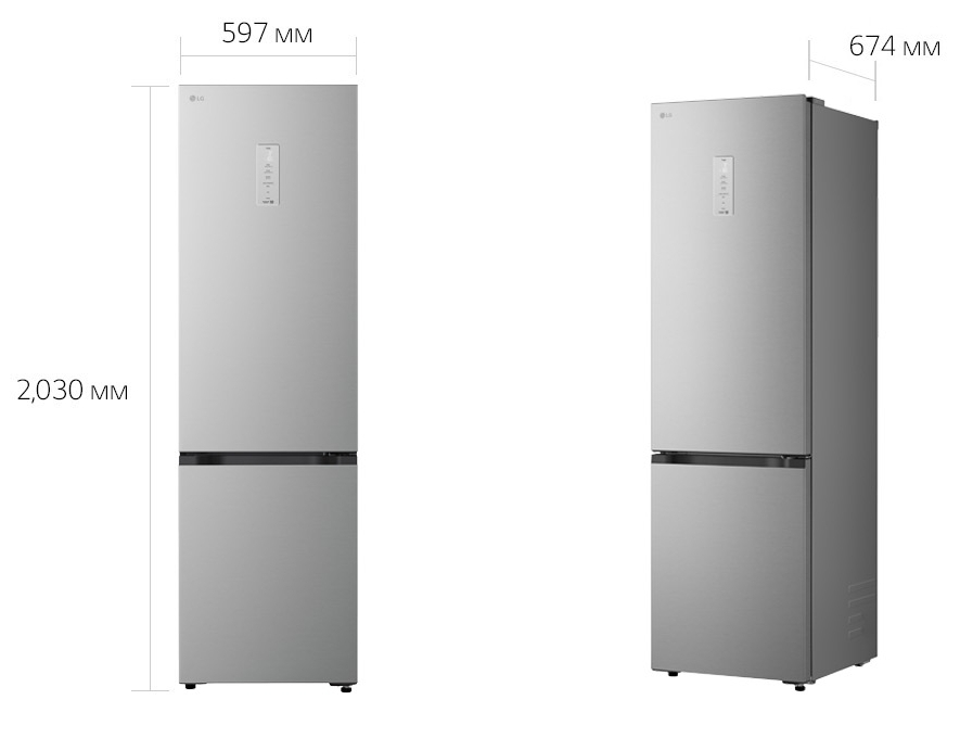 LG GC-B509EMTM Габаритні розміри