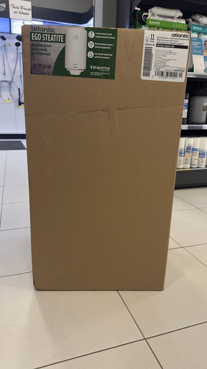 Водонагрівач Atlantic Steatite Ego VM 080 D400S-1-BC 1200W Уцінка характеристики - фотографія 7