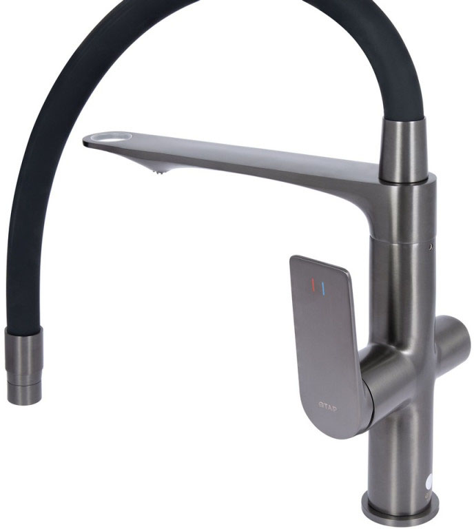 в продажу Змішувач для кухні Q-Tap Vlasta New QTVLA364GMB45649 Gunmetal Black PVD - фото 3