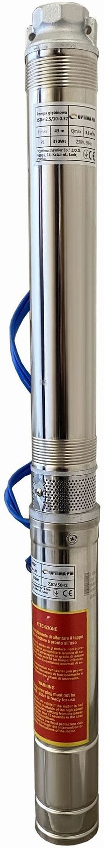 Скважинный насос Optima PM 3SDm2.5/10 + 1,5 м кабель (000017611)