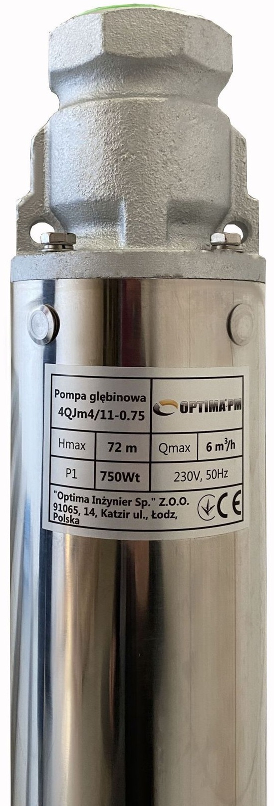 Скважинный насос Optima PM 4QJm4/11 + 1,5 м кабель (000017626) цена 5515 грн - фотография 2