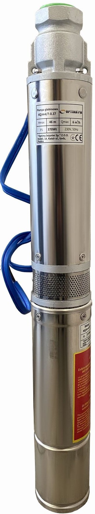 Скважинный насос Optima PM 4QJm4/7 + 1,5 м кабель (000017624)