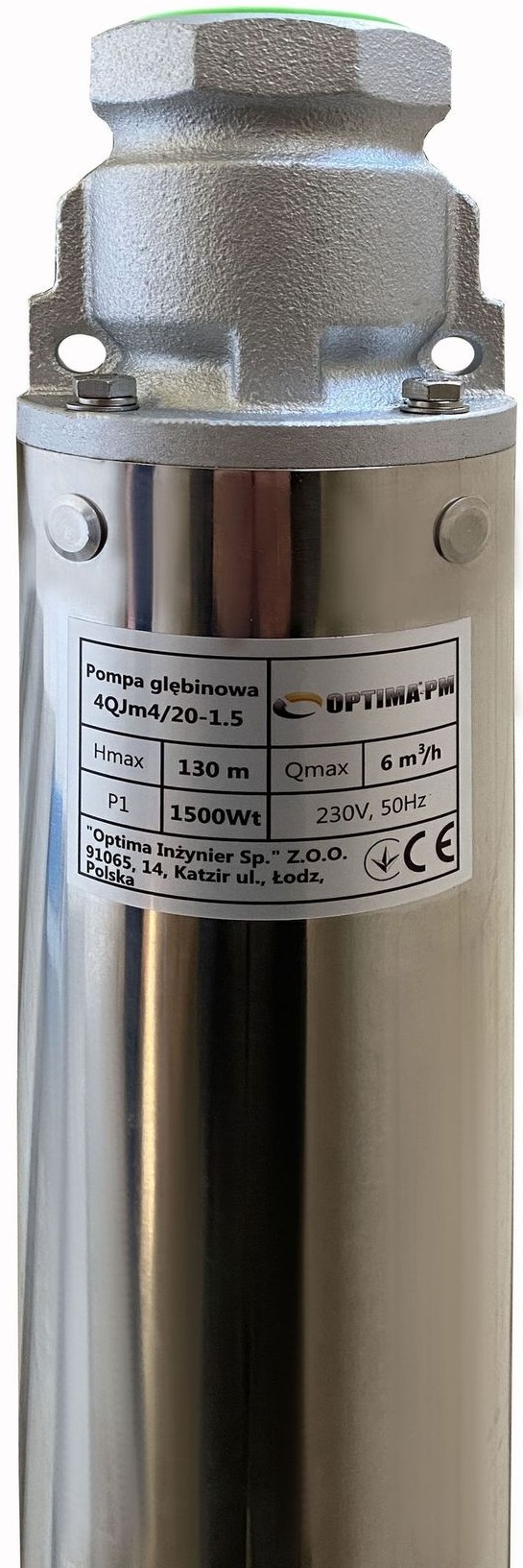 Скважинный насос Optima PM 4QJm4/20 + 1,5 м кабель (000017628) цена 8973 грн - фотография 2