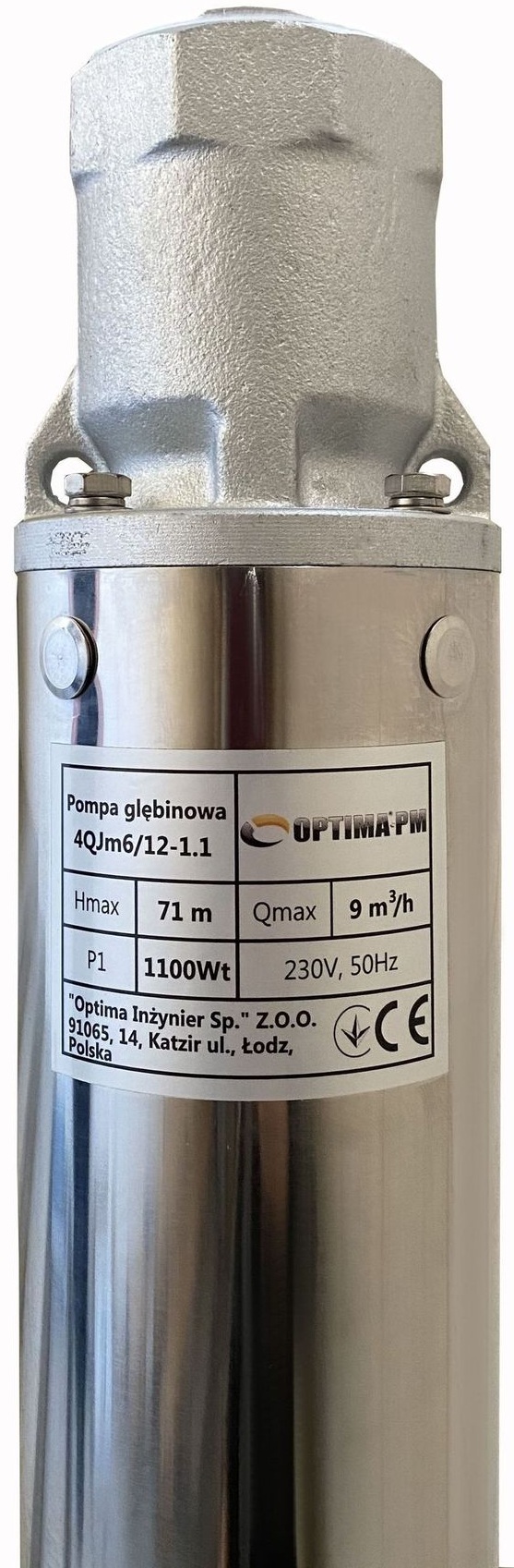 Скважинный насос Optima PM 4QJm6/12 + 1,5 м кабель (000017631) цена 7765 грн - фотография 2
