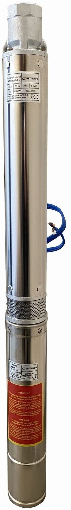 Скважинный насос Optima PM 4QJm6/12 + 1,5 м кабель (000017631)