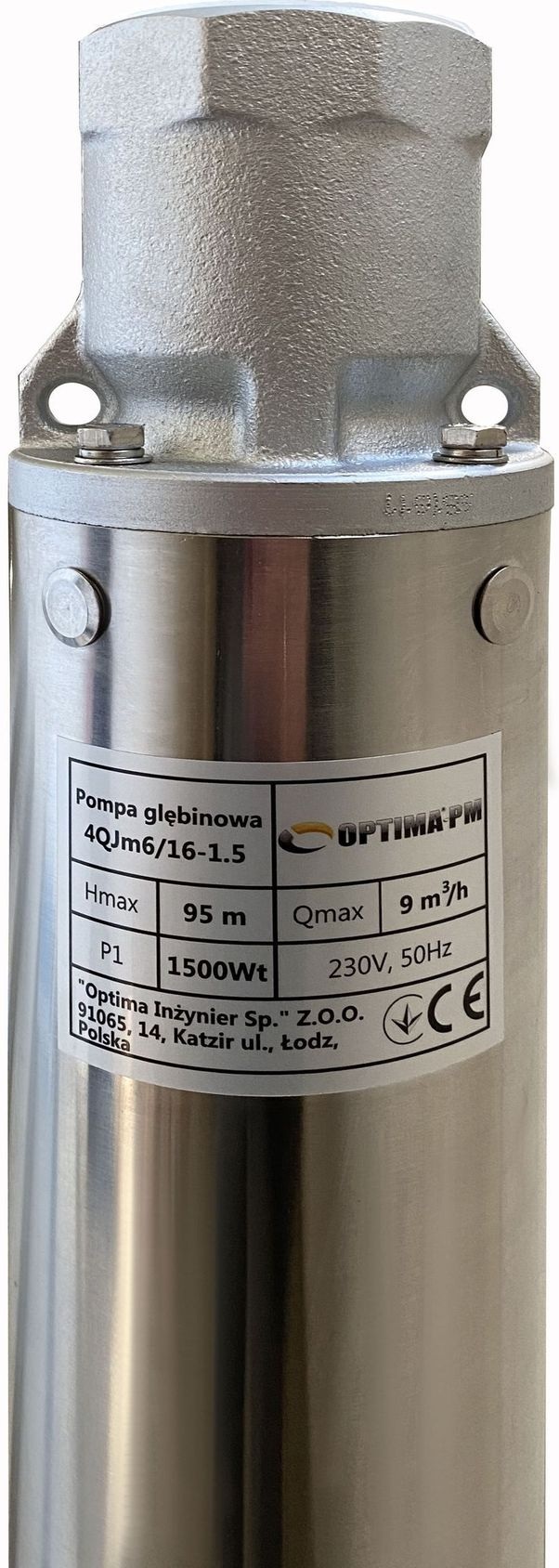 Скважинный насос Optima PM 4QJm6/16 + 1,5 м кабель (000017632) цена 8937 грн - фотография 2