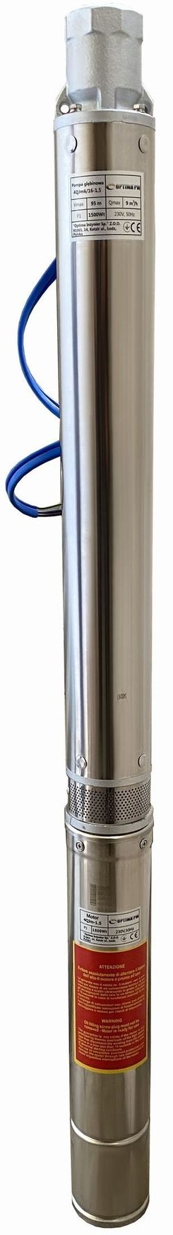 Optima PM 4QJm6/16 + 1,5 м кабель (000017632)