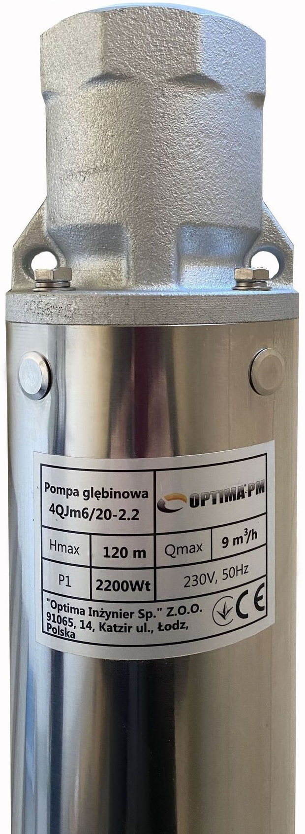 Свердловинний насос Optima PM 4QJm6/20 + 2 м кабель (000017634) ціна 11502 грн - фотографія 2